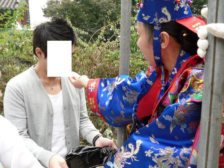 국사당 진적(작두장군과 신자)