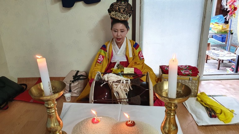 바리공주를 진행하며 망자 천도